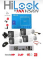 Combo 4 Cámaras Hilook Audio Dobel vía 1080p Smart Hibrid Light